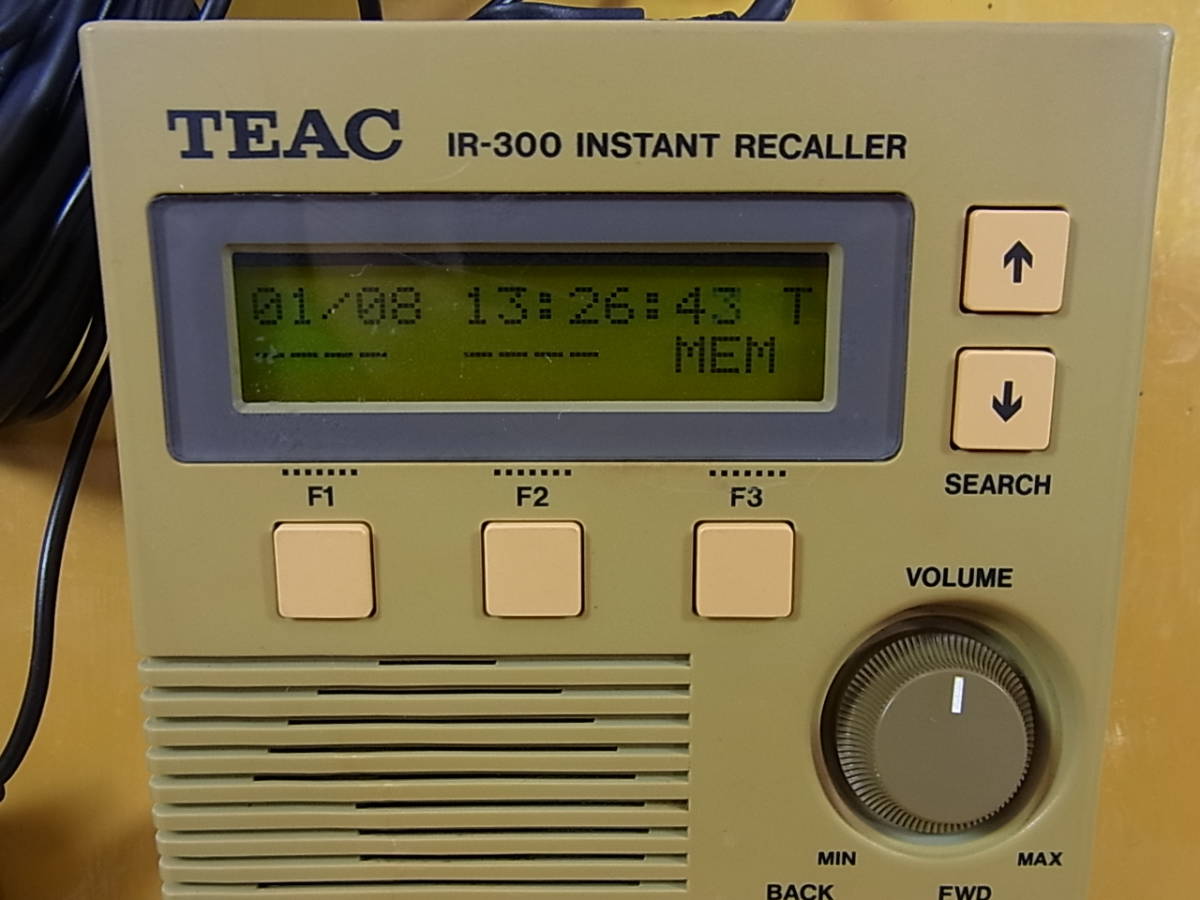 ◎B/852●ティアック TEAC☆テレフォンリコーラー☆INSTANT RECALLER☆IR-300☆ジャンク_画像2