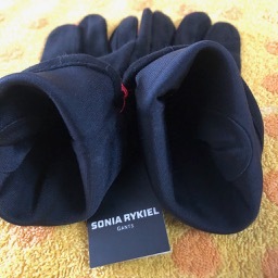 SONIA RYKIEL　ソニアリキエル スェード豚皮革手袋ラインストーン_画像4