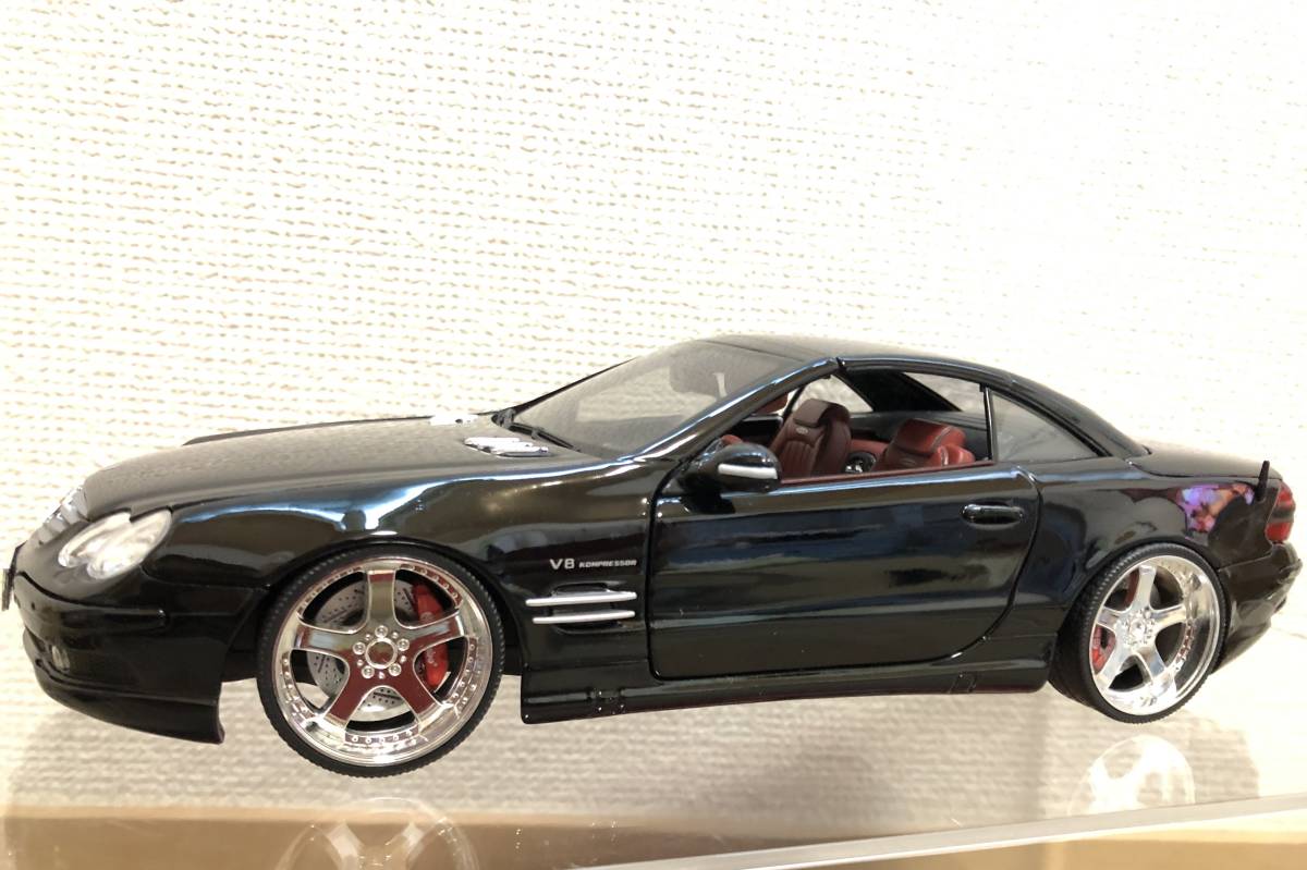 今年も話題の SL55 メルセデス・ベンツ カスタム品 ローダウン AMG R230 黒 マイスト