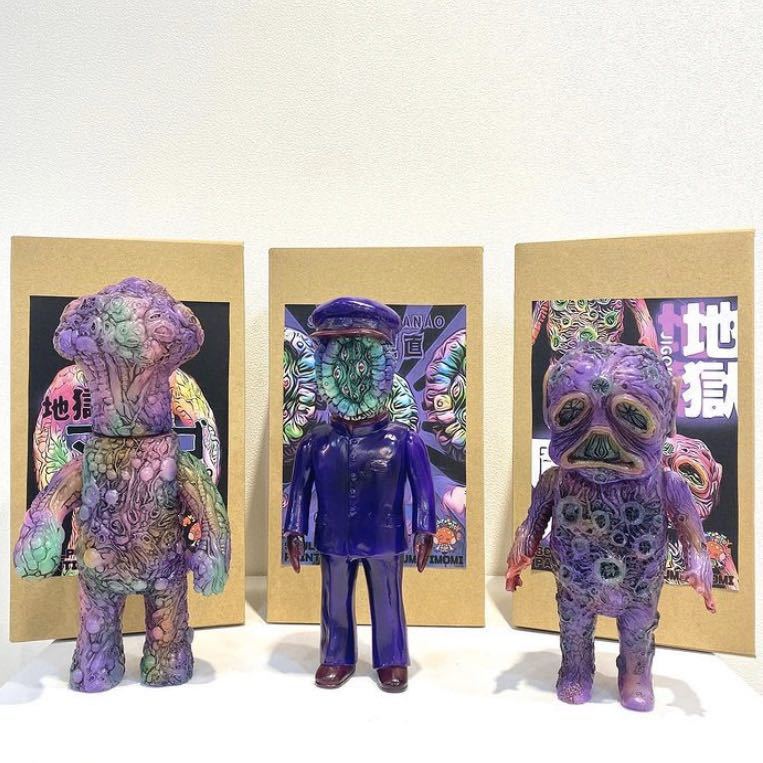 3体セット 台南(台湾)限定 新品未使用 暗黒エンターテイメント 鈴木正直 (帽子付き 蓄光) マジンゴ 地獄魔人 mushroomtoys 正規取扱店 鈴木正直 蓄光 暗黒エンターテイメント キャラクターグッズ