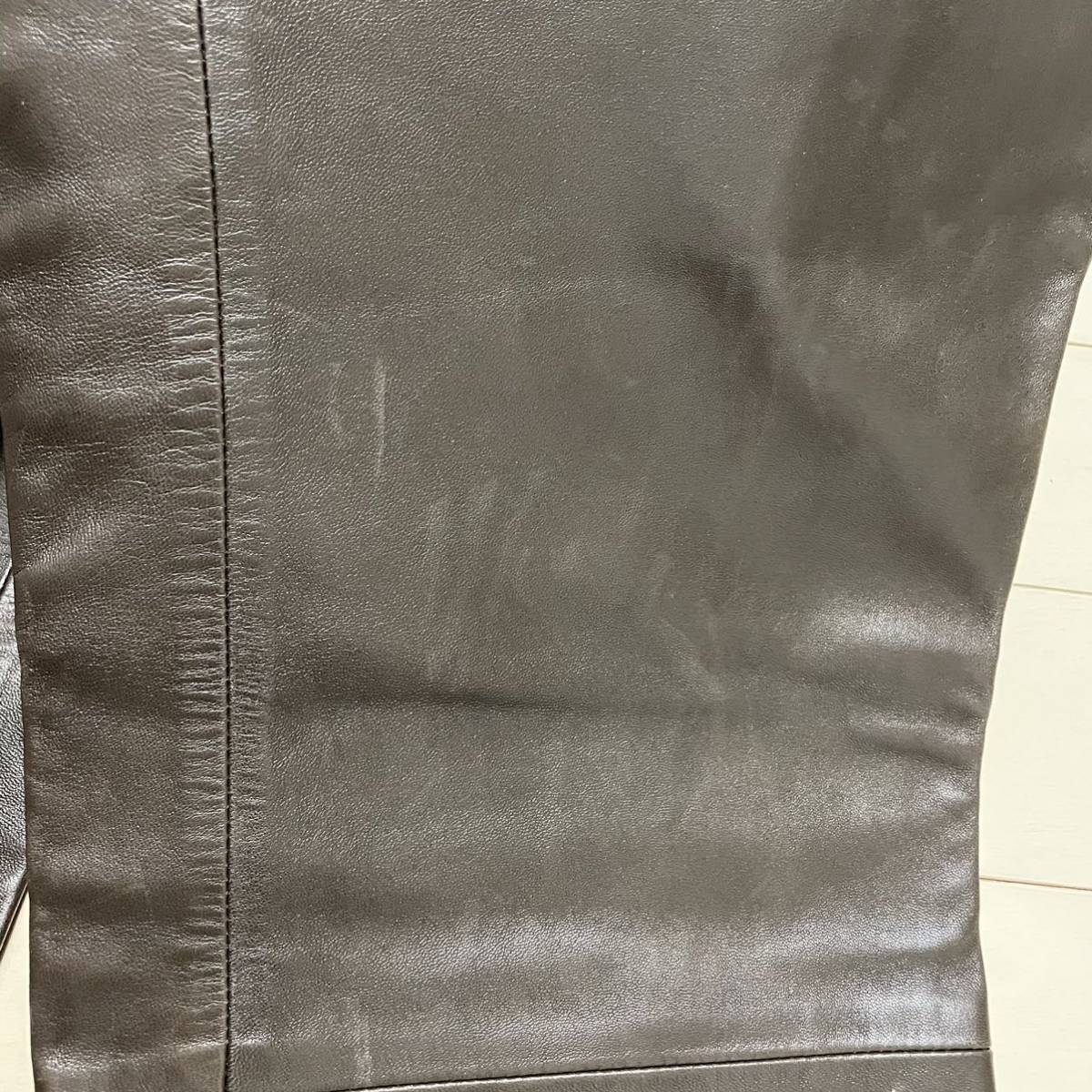 本物 グッチ レザー パンツ 38 ダークブラウン GUCCI | charcas.gob.mx