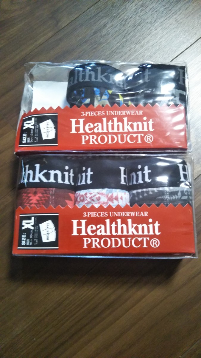 メンズ　ボクサーパンツ（XL）5枚セット　Healthknit