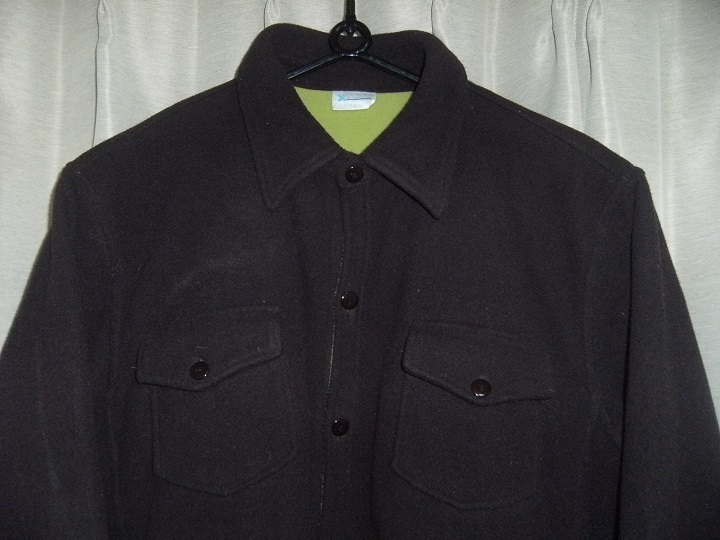 X‐united２ポケット長袖ブランケットシャツ（ブラック）Lサイズ 590円即決_画像2