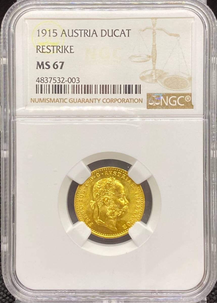 凛々しさが滲み出ています・金貨の純粋な輝き】1915年オーストリア