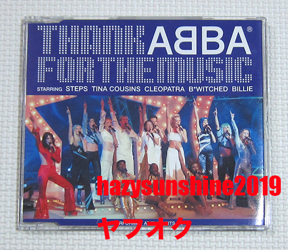 THANK ABBA FOR THE MUSIC 3 TRACK CD アバ MAMMA MIA! マンマ・ミーア！ STEPS TINA COUSINS CLEOPATRA B*WITCHED BILLIE カラオケ_画像1