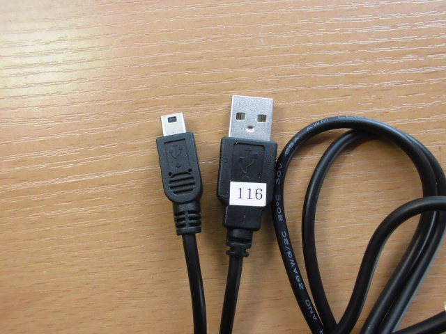 USB A-ミニUSBケーブル　長さ約0.9m 中古品　5-64-116