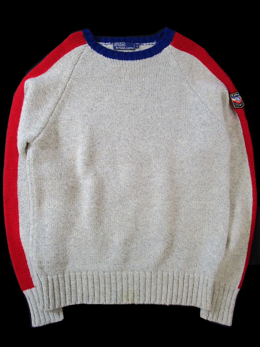 人気ブランド ウール ラルフローレン LAUREN RALPH ニット XL メンズ ブルー レッド グレー セーター セーター