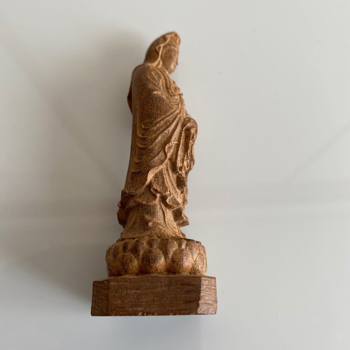 観音菩薩 仏教美術 木彫りアンティーク観音像