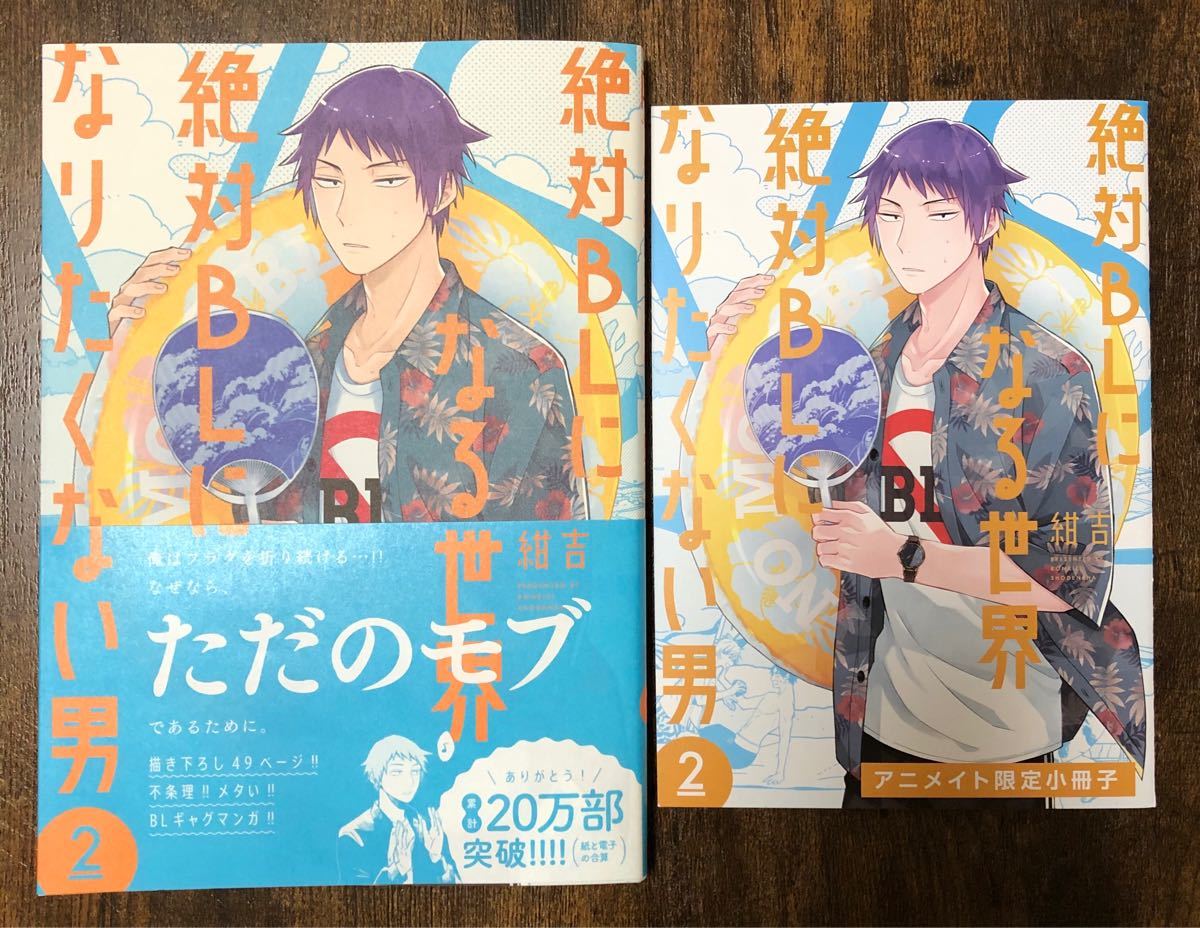 【16P小冊子付き】絶対BLになる世界VS絶対BLになりたくない男 2 アニメイト限定セット 紺吉 フィールコミックス