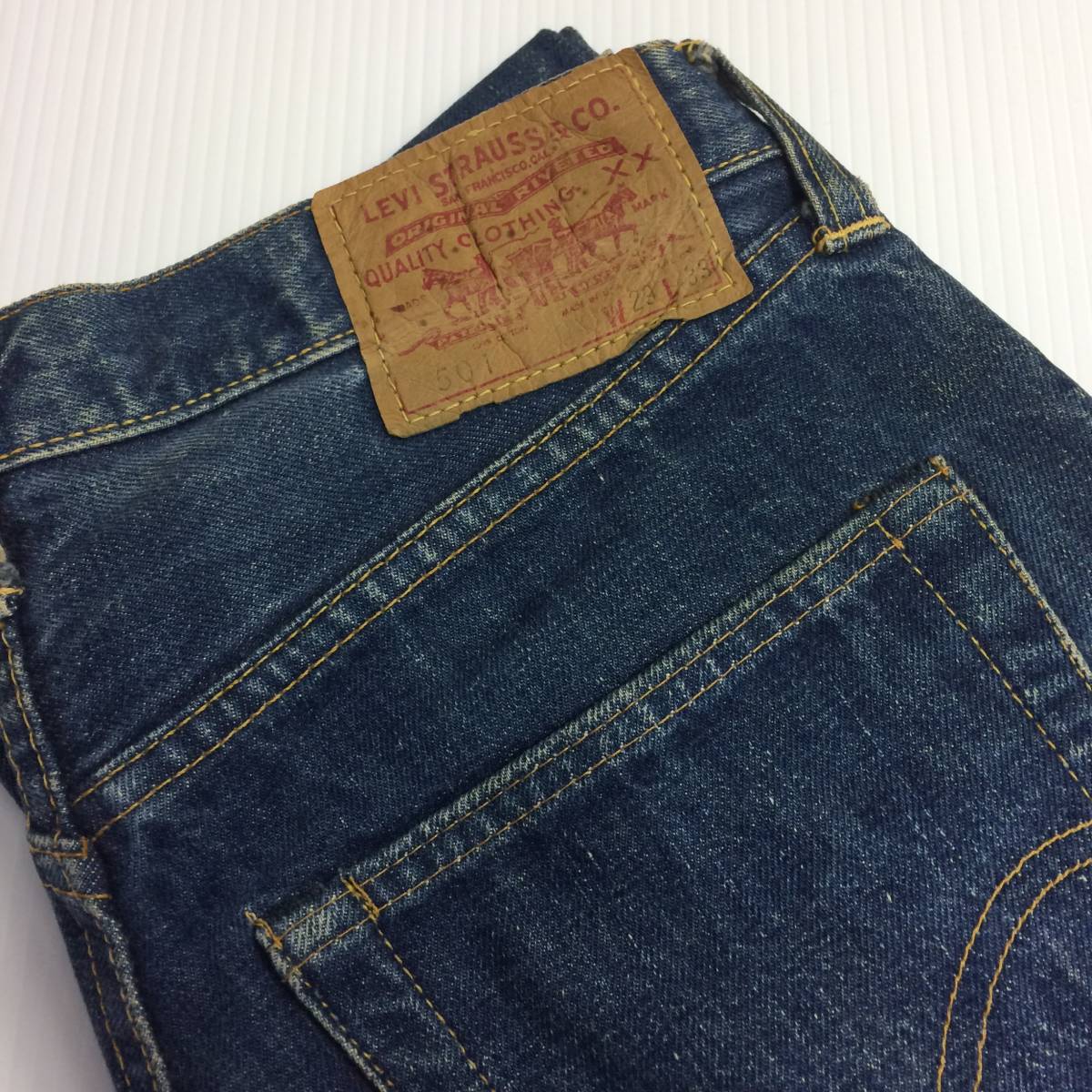 Vintage USA製 リーバイス 501 デニムパンツ W29 Levi's BIGE 60s 70s 赤耳 チェーンステッチ