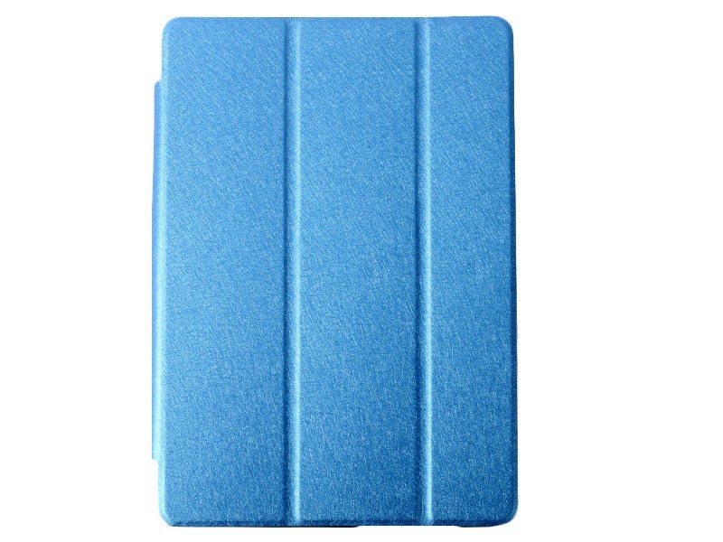 HUAWEI MEDIAPAD T3 10 ９.6インチ用 PUレザー 合成革 上品感 横開き 三つ折り 保護カバー スタンドケース#ブルー_画像1