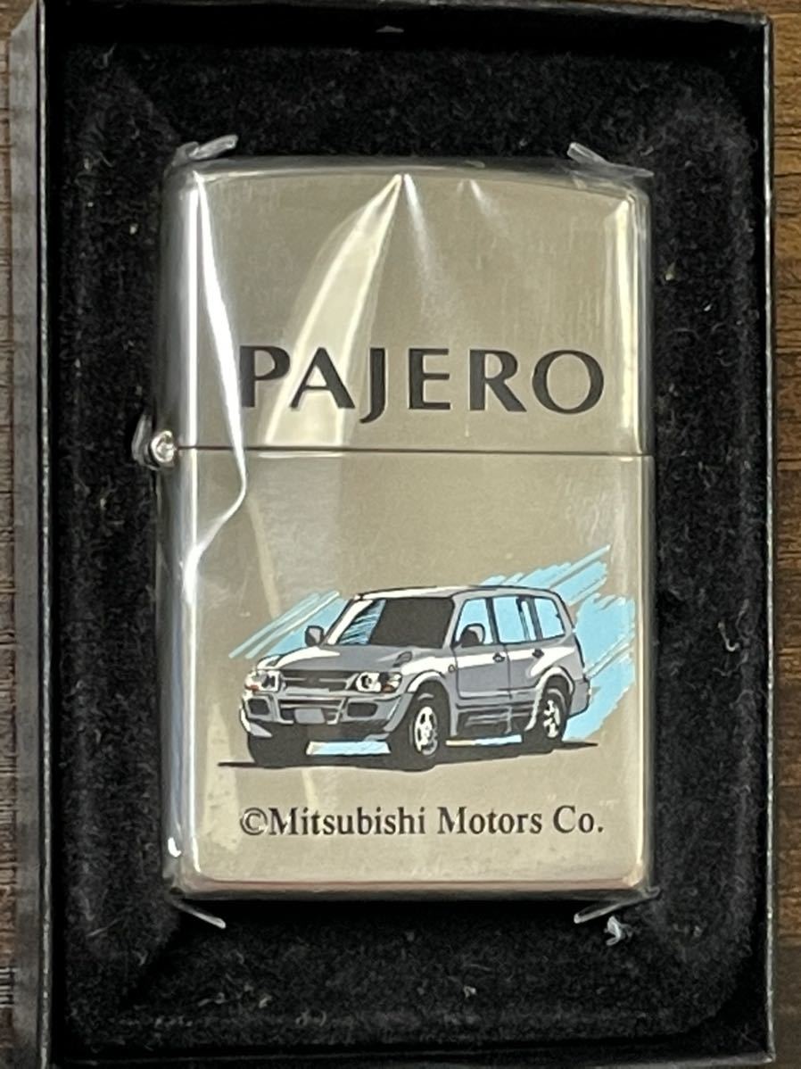 zippo PAJERO MITSUBISHI MOTORS パジェロ 三菱モータース 1999年製 限定品 年代物 両面デザイン シリアルナンバー 希少ゾロ目 NO.0022