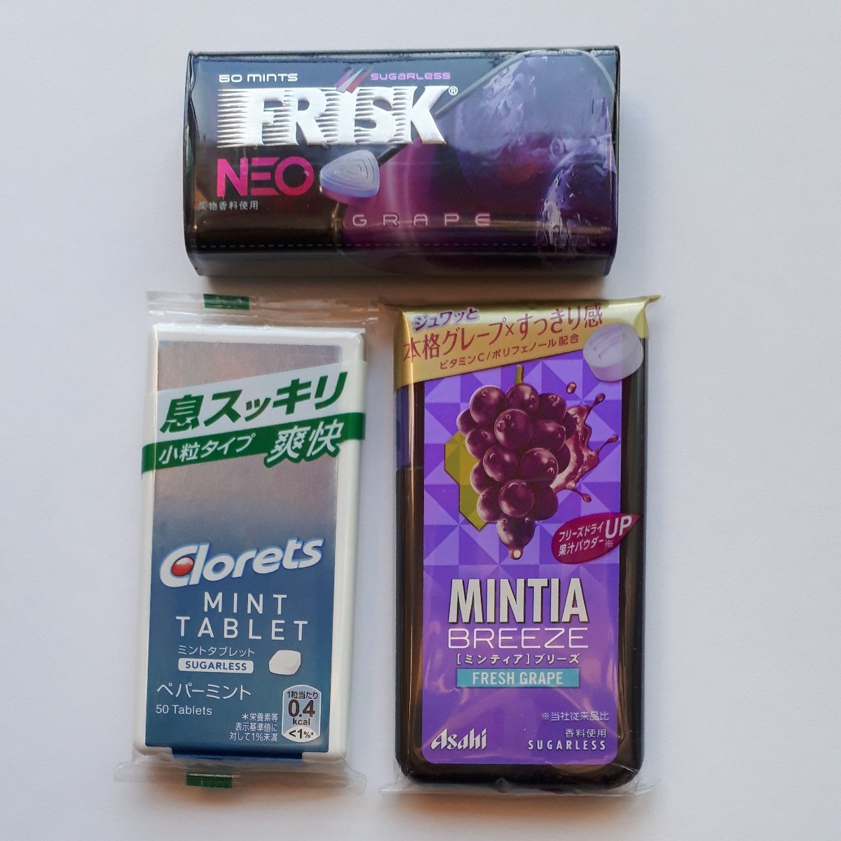 Paypayフリマ フリスクネオ Frisk Neo クロレッツ Clorets ミンティアブリーズ Mintia Breeze 息爽快タブレット3個 Paypayフリマ フリスクネオ Frisk Neo クロレッツ Clorets ミンティアブリーズ Mintia Breeze 息爽快タブレット3個