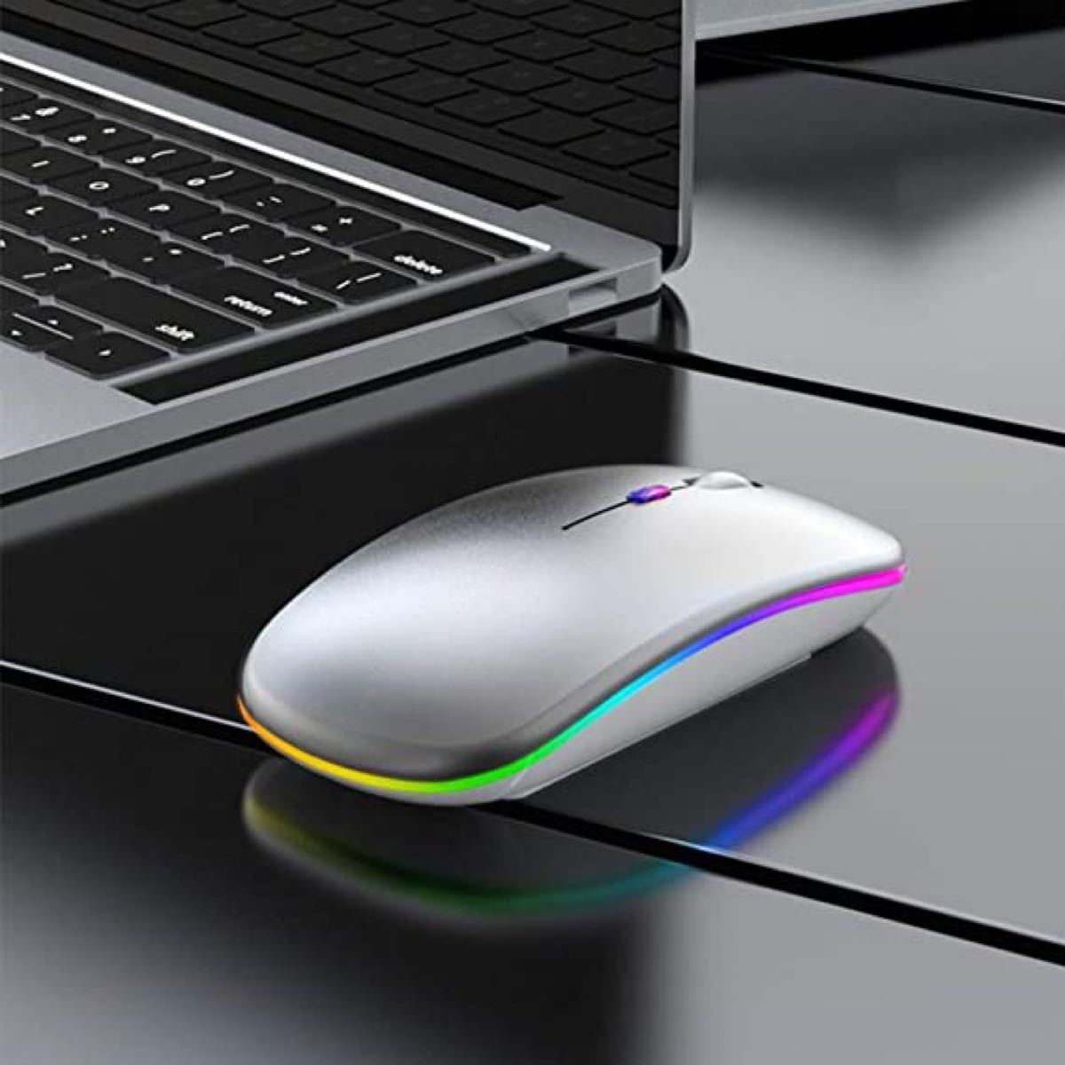 ワイヤレスマウス 無線 静音 軽量 USB 充電式 超薄型 パソコンWindows/Mac/surface/Microsoft対応