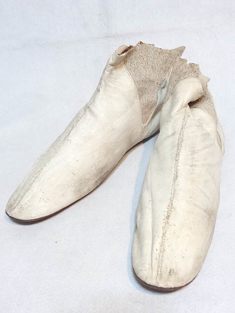 ビンテージ 希少 1800S ヴィクトリアン レディース サイドゴア ウォーキング シューズ ショート ブーツ 靴 白 ホワイト レザー 革 レア 珍