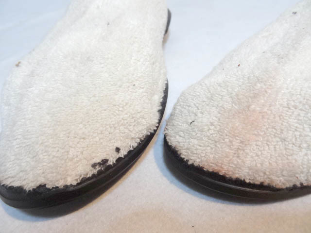  Vintage rare rare article 50S 60S pie ru towel Raver sole black white Monotone room shoes boots shoes black white rare color USA