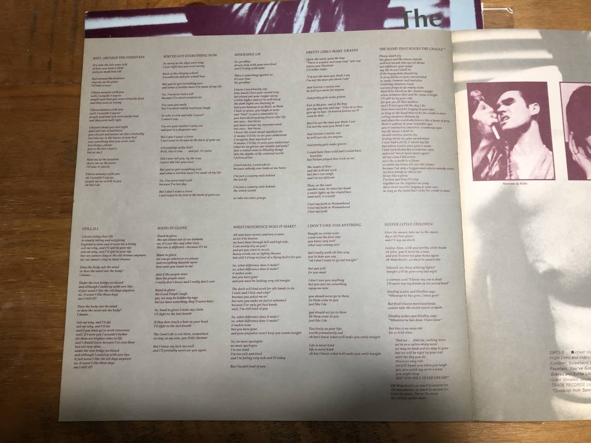 LP【Indie】The Smiths / THE SMITHS 【25RTL-6 希少日本盤】_画像9