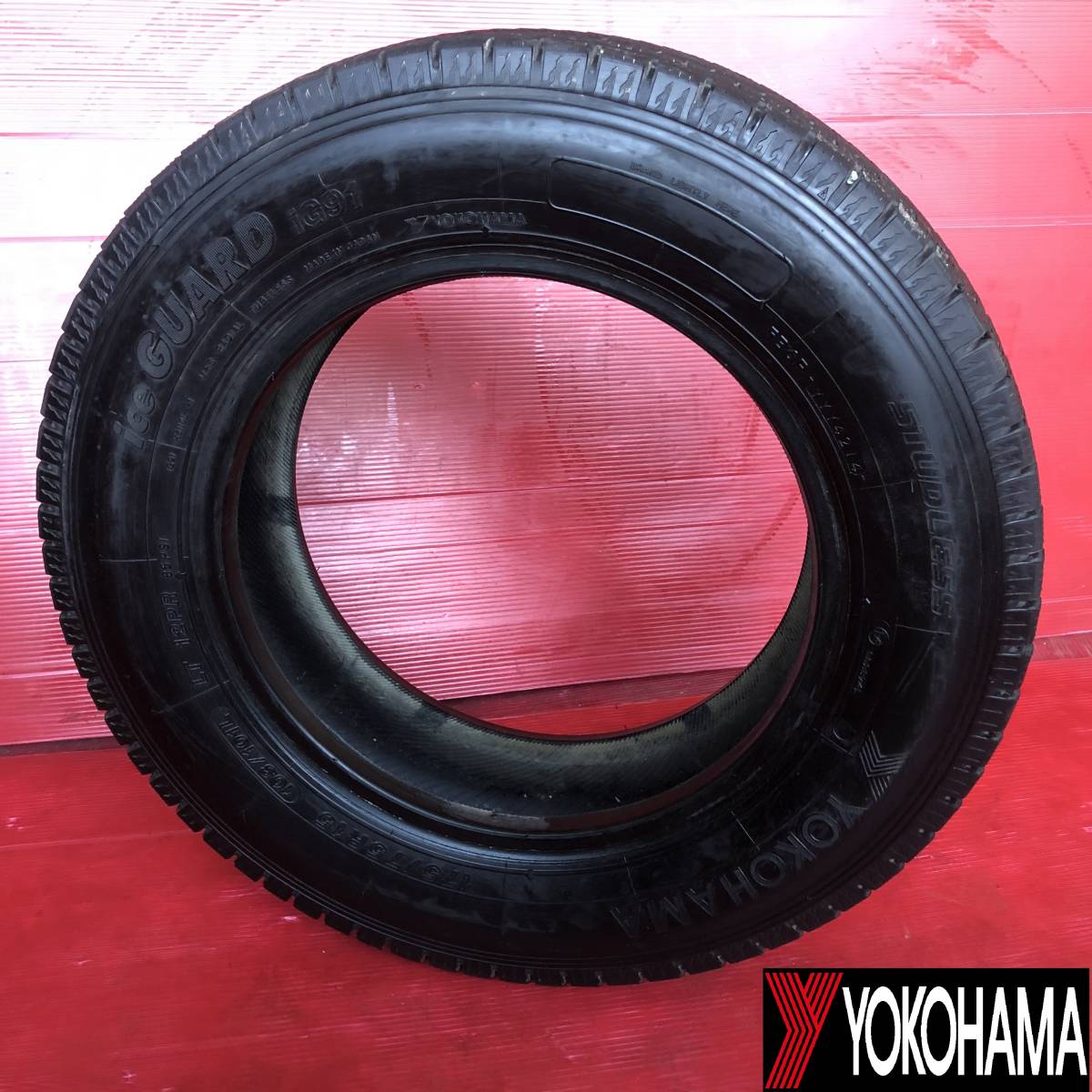 YOKOHAMA ICE　GUARD　IG91　STUDLESS　175/75R15　103/101L　LT　ヨコハマ　スタッドレスタイヤ　３本セット　（F-38）_画像6