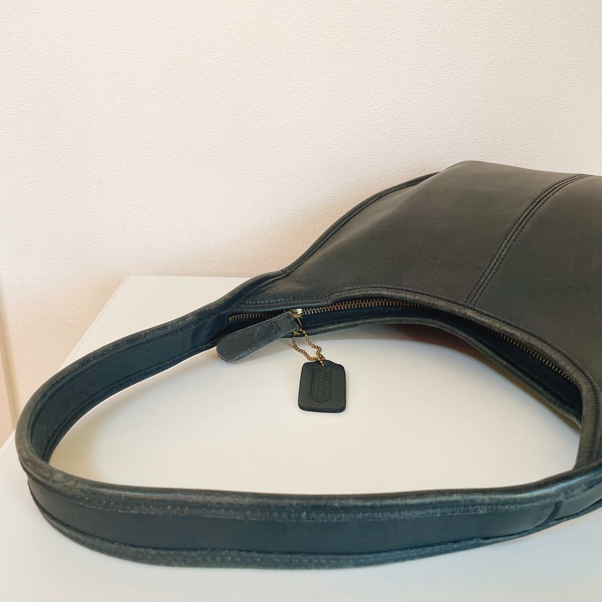 希少 COACH オールドコーチ ショルダーバッグ レザー 黒 9033 希少 COACH オールドコーチ ショルダーバッグ レザー 黒 9033