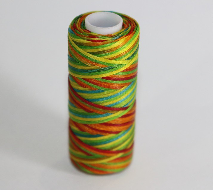 ワックスコード蝋引き糸まとめロウ引き糸人気8色セットポリエステル 糸