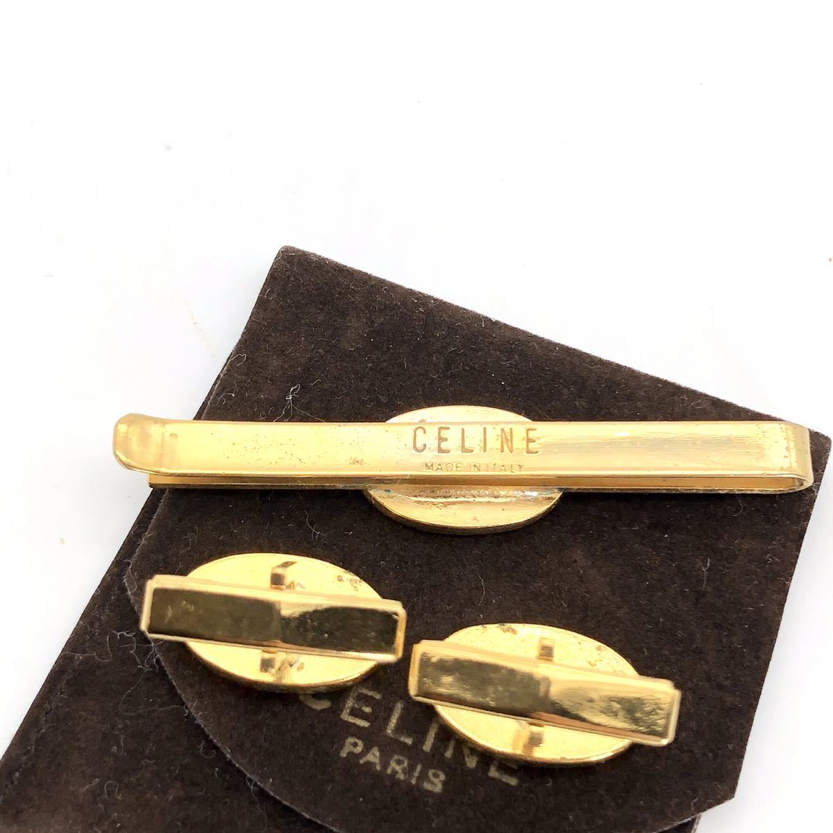 vintage CELINE Celine Macadam cuffs necktie tweezers 
