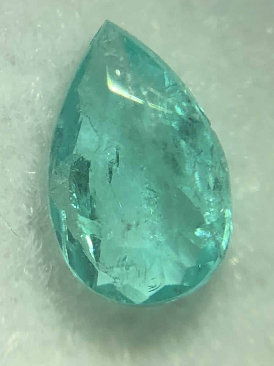 【成分分析ソ付き】濃い青系 パライバトルマリン 0.067ct_顕微鏡画像