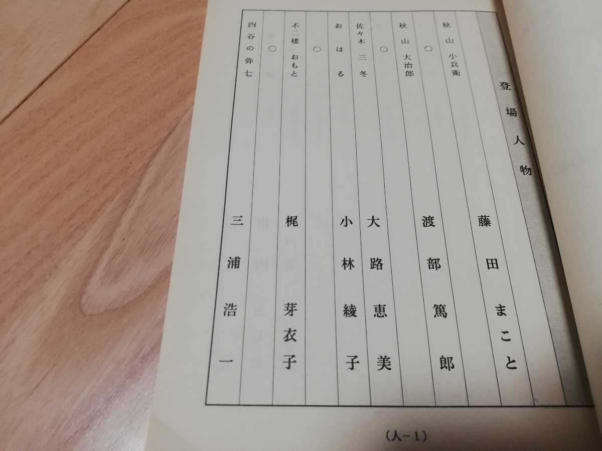 藤田まこと「剣客商売」シーズン1・9回・台本 1998年放送_画像3