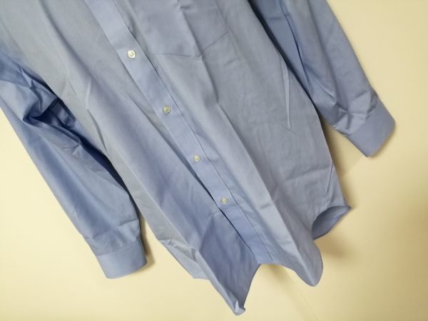 kkaa324 ■ GIN MILOR ■ シャツ Yシャツ ワイシャツ 長袖 形態安定 水色 青 ブルー Sサイズくらい_画像3