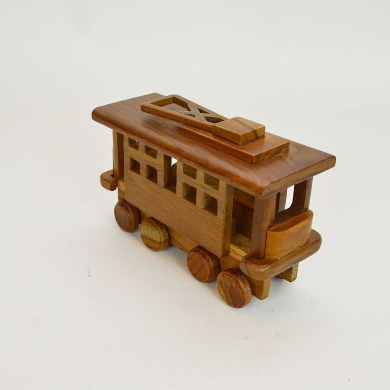  wood vehicle tram wooden vehicle toy gift 