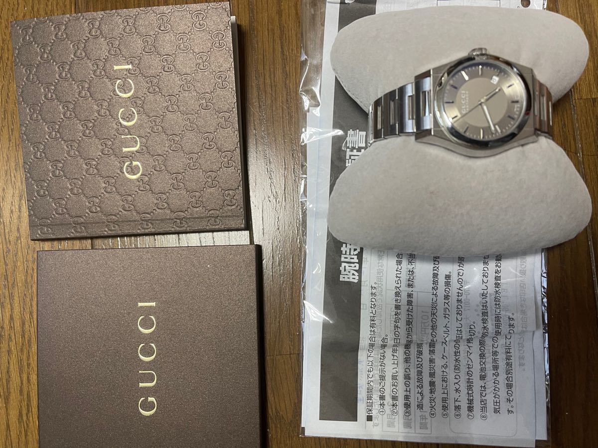 オンライン店 GUCCI グッチ メンズ 腕時計 定価10万以上 パンテオン ショップ袋