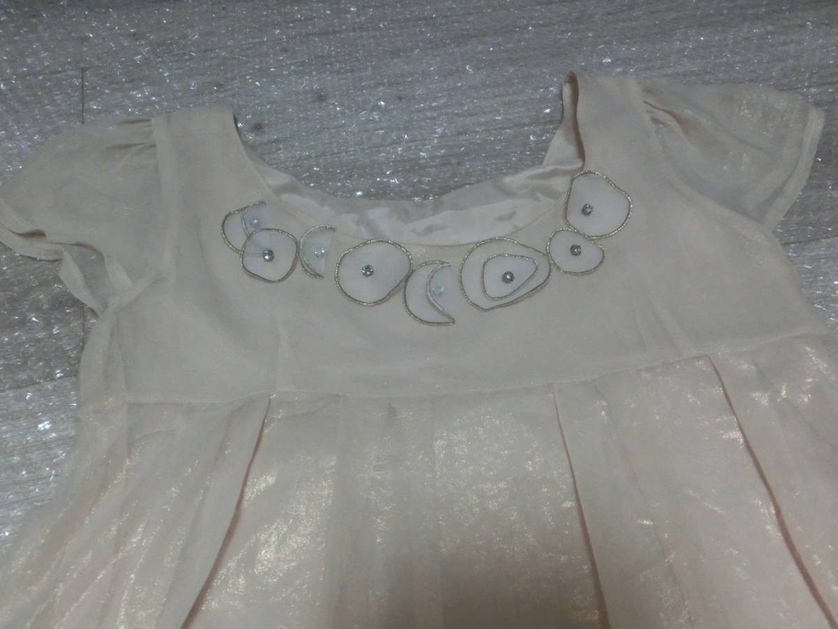 Chesty/ Chesty / equipment ornament attaching elegant chiffon One-piece! light beige /size1/ outside fixed form possible 
