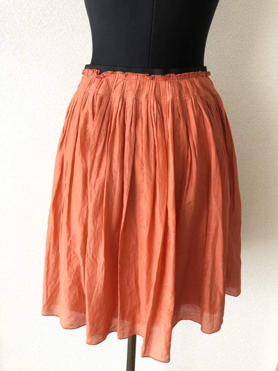 [ROPE]★オレンジカラー・プリーツスカート・サイズ[36]★_画像3