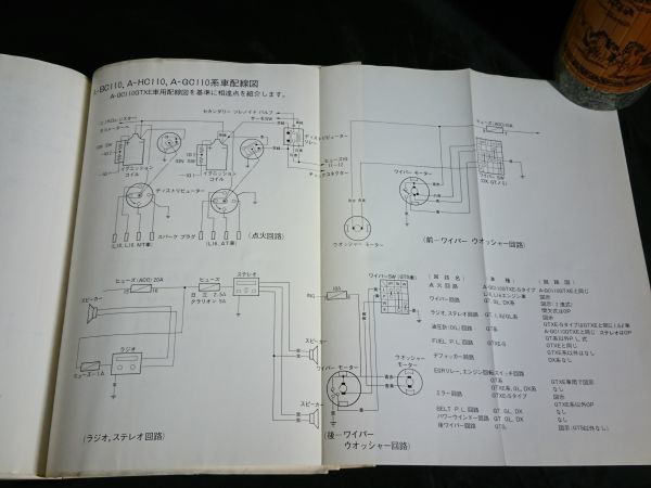 『ニッサン スカイライン(SKYLINE) A-C110型 整備要領書(追補版) 1975』日産自動車株式会社 昭和50年 展開図5枚付き/ケンメリ_画像10