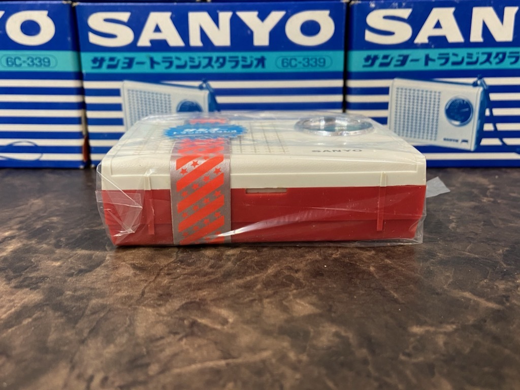 在庫処分・売切り ６点まとめて☆希少！当時物 未開封品 SANYO サンヨー トランジスタラジオ ６C-339 箱付 昭和レトロ_画像7