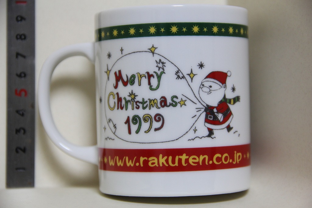 陶器製 楽天 1999年 クリスマス マグカップ 検索 ロゴ マーク 非売品 ノベルティ グッズ_画像2