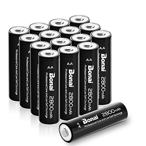 16個パック充電池 BONAI 単3形 充電池 充電式ニッケル水素電池 16個パック（超大容量2800mAh 約1200回使用可_画像2