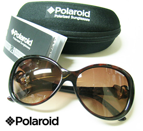 Polaroid ポラロイド 高品質 偏光 ビッグフレーム サングラス 8307 OMB ブラウン UV400　レディース