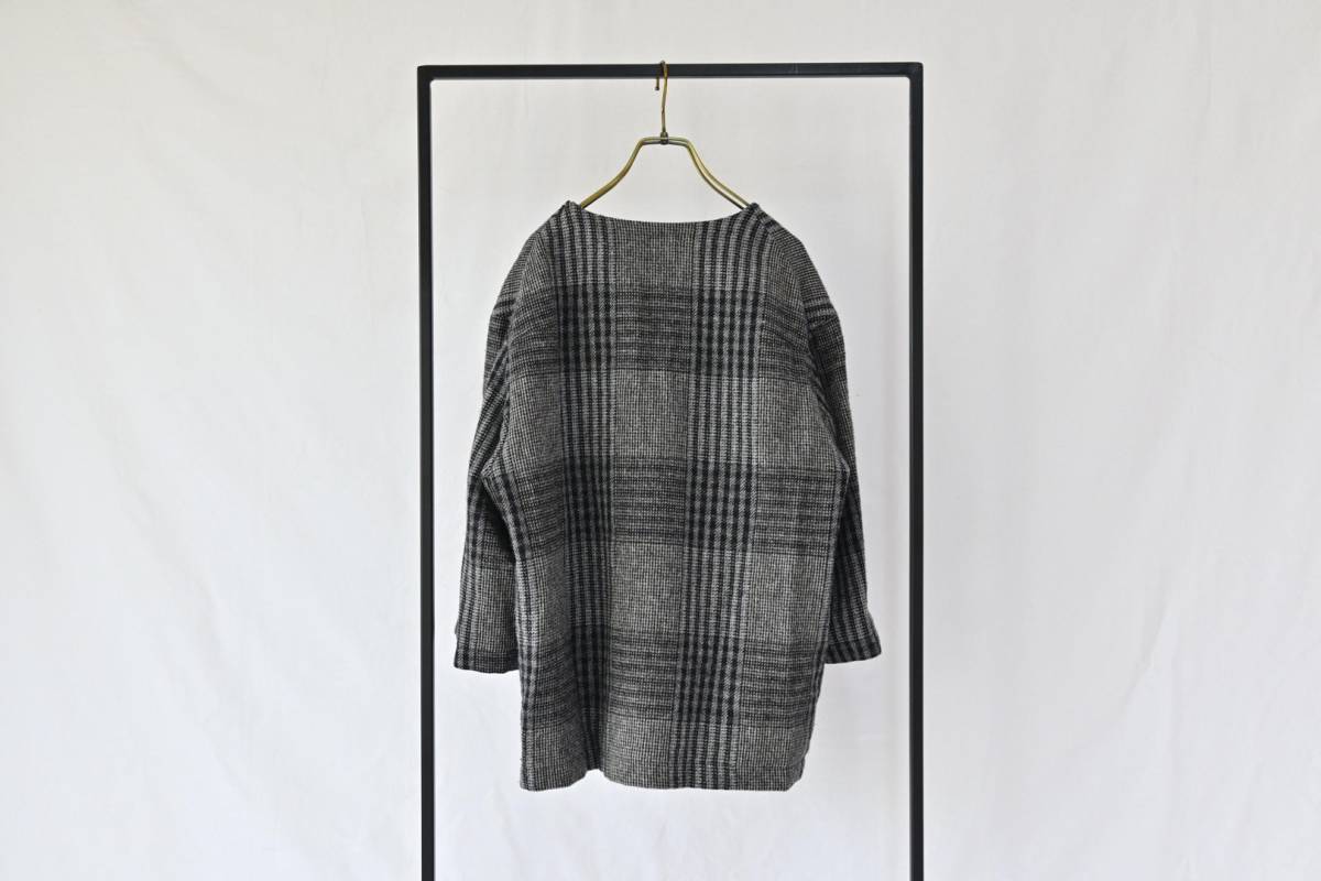 SUNSEA WOOL CHECK TEE SNS-13A20 サンシー プルオーバー_画像2