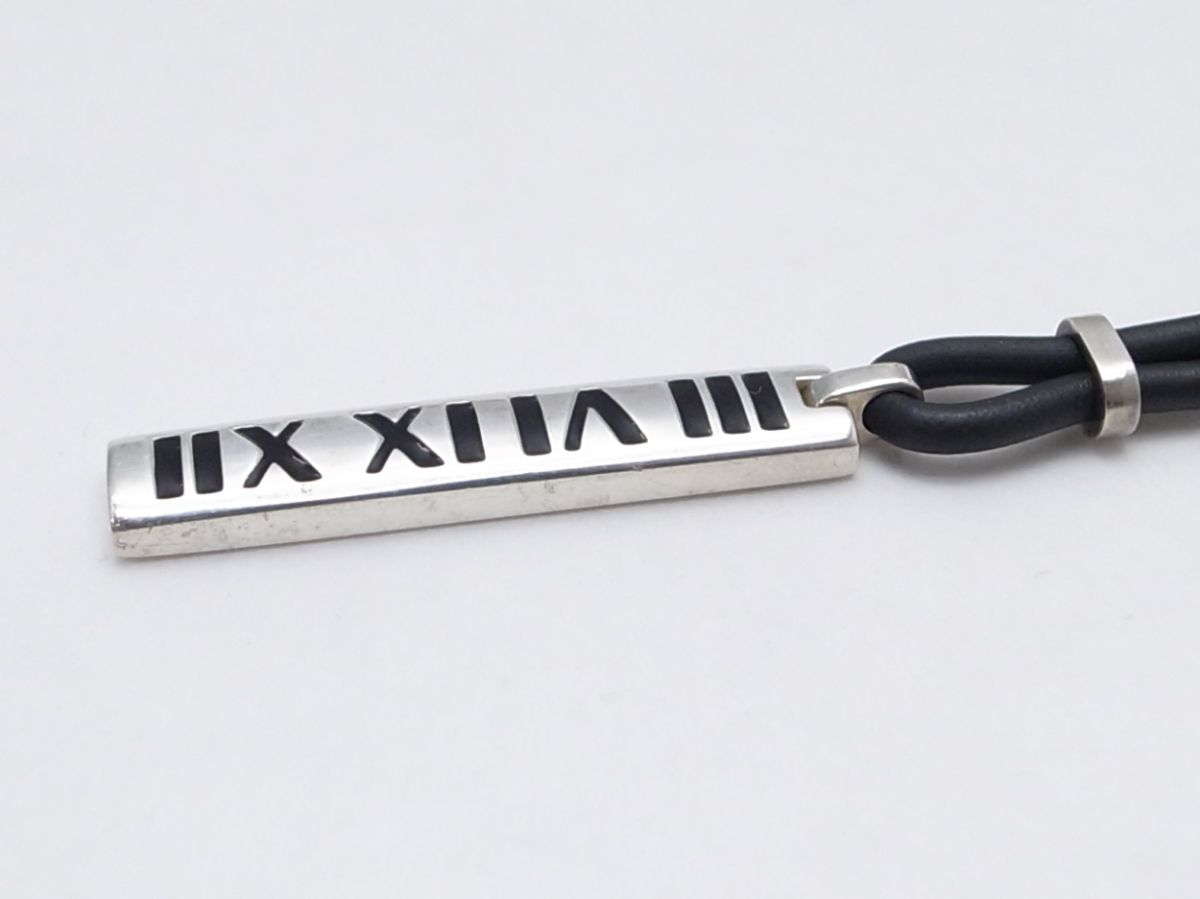  regular [TIFFANY&Co.] Atlas bar necklace 925SV× Raver 