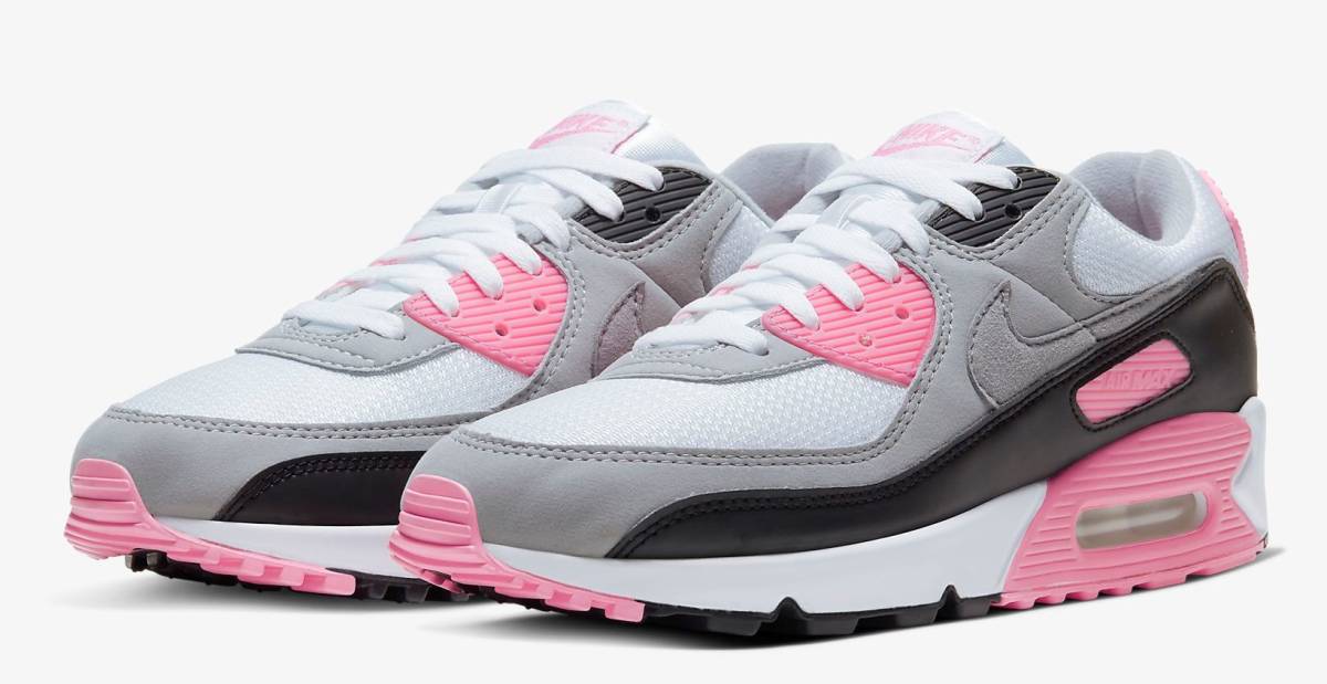 送料無料 27cm●ナイキ エア マックス 90 ピンク 白 NIKE AIR MAX 90 CD0881-101 スニーカー 人気 30周年 メンズ 復刻 オリジナル_画像1