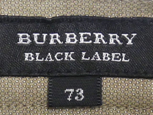 即決★BURBERRY BLACK LABEL★W28位 コットンパンツ 廃版 バーバリーブラックレーベル メンズ 73 茶 ベージュ チノパン 三陽商会正規_画像9