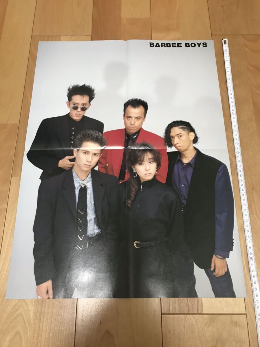 TM NETWORK ポスター パチパチ1988年12月号付録 宇都宮隆 BARBEE BOYS