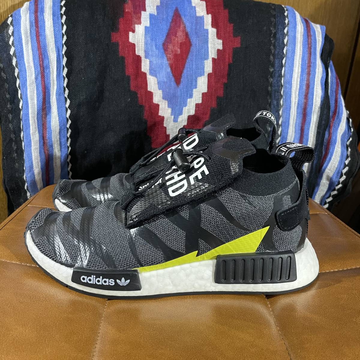 ★新品 adidas x NEIGHBORHOOD x BAPE NHBAPE NMD STEALTH 25.0cm US 7.0 UK 6.5 ベイシング エイプ エヌエムディー EG0936★