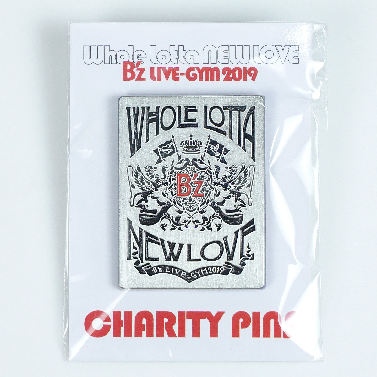 ■B'z LIVE-GYM 2019 Whole lotta NEW LOVE CHARITY PINS チャリティーピンズ ピンバッジ 稲葉浩志 松本孝弘 ライブグッズ■S