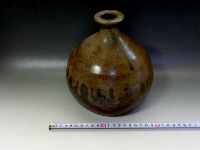壷□古丹波焼 花瓶 涙艮 徳利 押し葉 花器 一輪挿し 置物 古美術