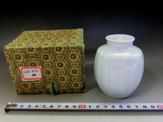 茶入れ□白磁陶磁器すお茶道具古玩唐物中国古美術時代物骨董品