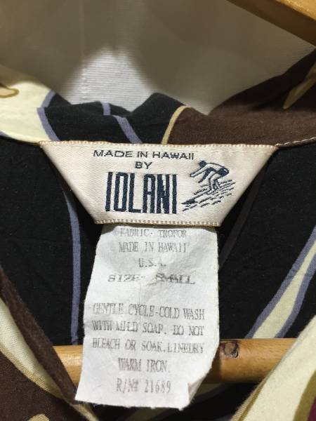 IOLANI イオラニ ヴィンテージ アロハシャツ S ハワイ_画像2