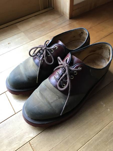 【希少】Dr.Martens ドクターマーチン サドルシューズ UK6 25cm／3ホール オイルドコットン_画像2