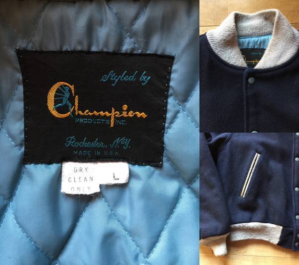 レア】Champion チャンピオン ランタグ ヴィンテージアワードジャケット-