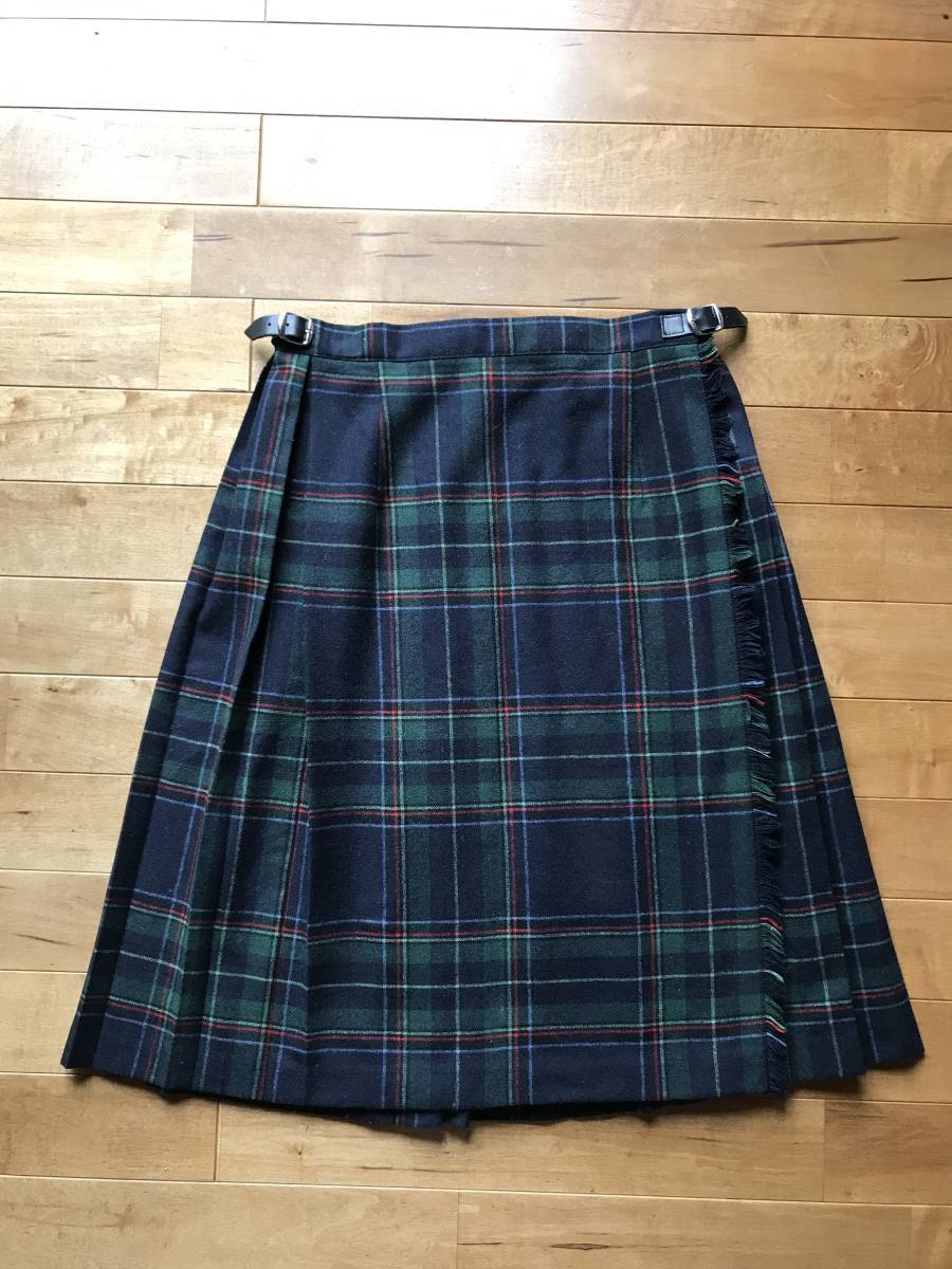 50%OFFスカート美品】O'NEIL OF DUBLIN オニールオブダブリン ウール キルトスカート